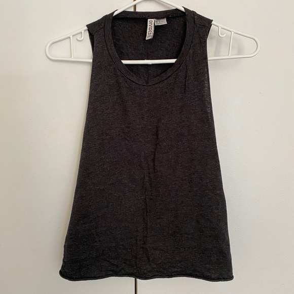 💥2 FOR 1💥 H&M Divided Tank Top Wide Cut Arm Hole in GRAY & WHITE Size M - Picture 2 of 8